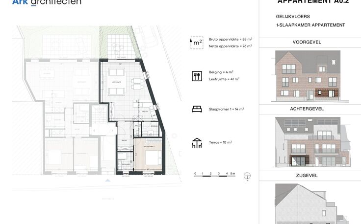 Gelijkvloerse verd. + tuin te koop in Buggenhout